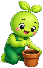 Sprout planting a seed